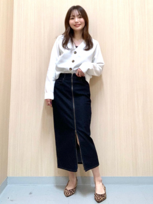 GU　ドロリス　計5枚 Women's Denim Zip Narrow Skirt | GU US