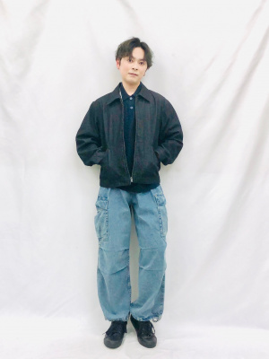 GU公式 | デニムジップアップジャケット