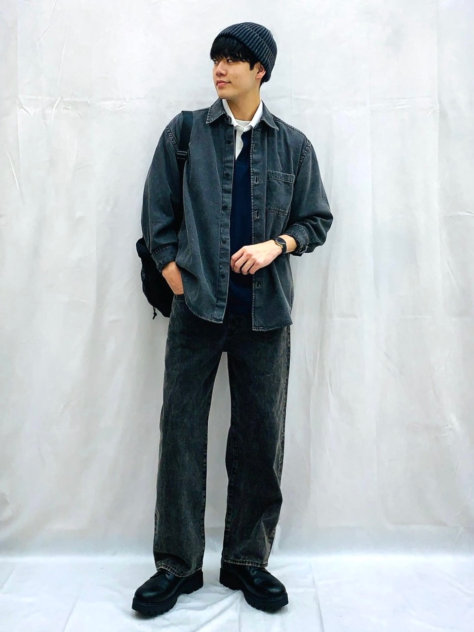 Check styling ideas for「Nylon Zip-Up Shirt | HalfSlv