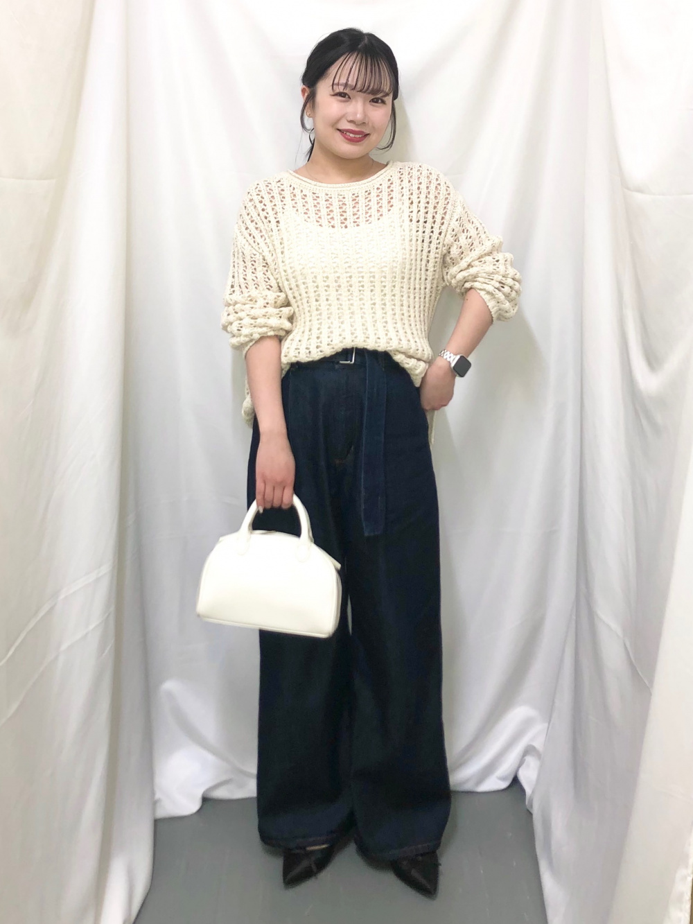 スリムフィット シングルブレスト ウエスト タック ベーシック
