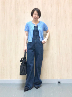 【新品未開封・完売】GU ベアトップサロペットパンツ XXL 68 Blue GU公式 | ベアトップサロペットパンツ