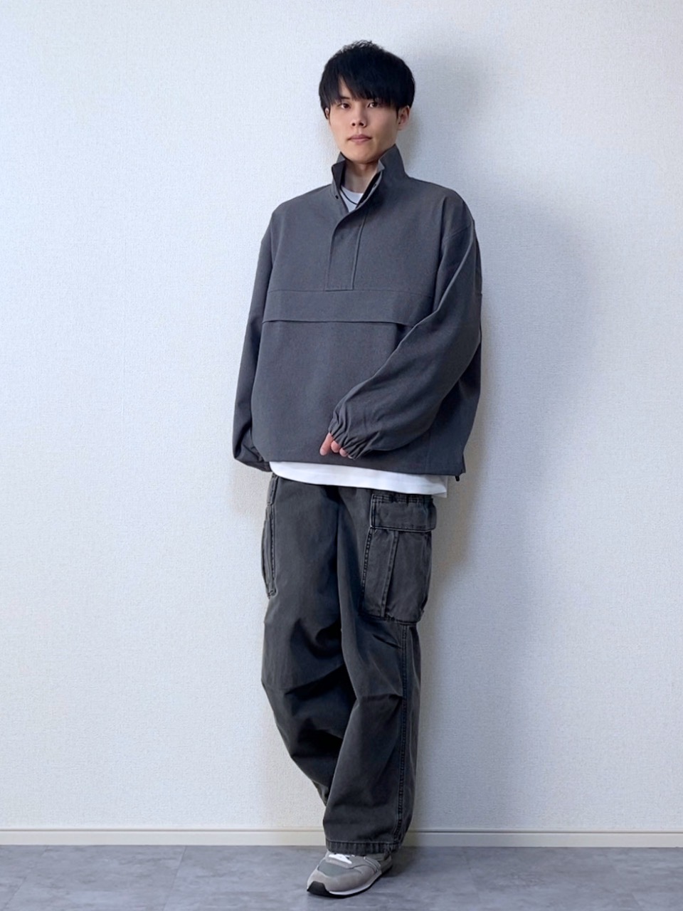 Check styling ideas for「Zip-Up Shirt、Soft Cottoncrew Neck T