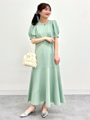 ワンピース guu GU公式 | ボリュームスリーブワンピース(5分袖)Z+E