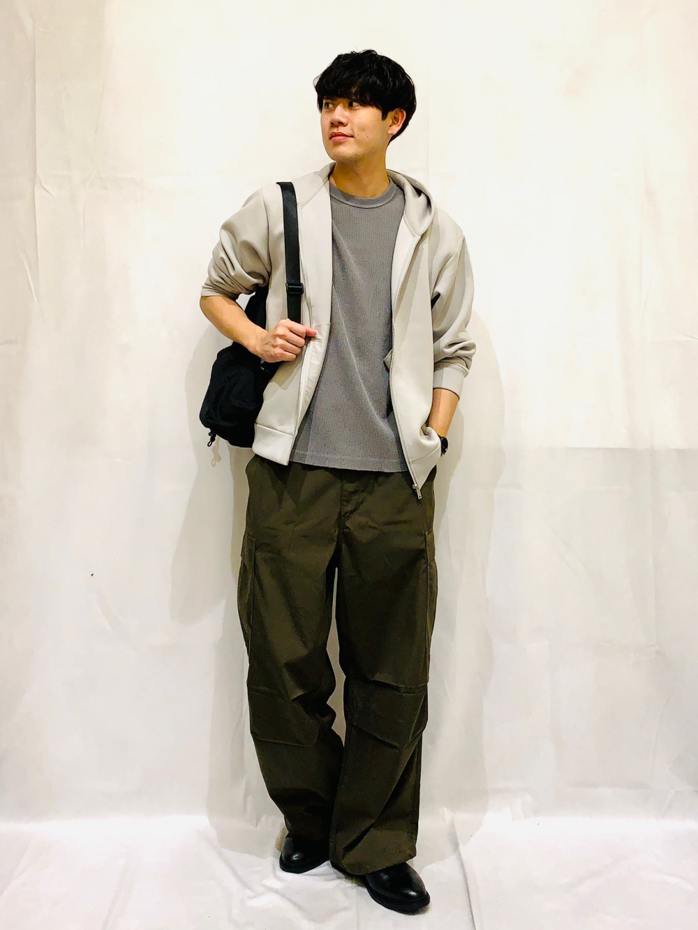 Check styling ideas for「Nylon Zip-Up Shirt | HalfSlv、Super
