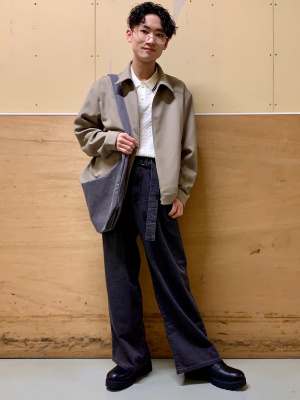 GU公式 | ジップアップシャツ
