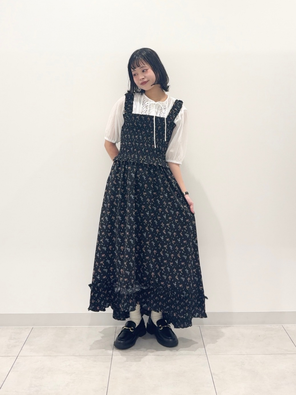 新品未使用　GU スモッキングキャミソールワンピース by rokh　3XL GU公式 | スモッキングキャミソールワンピース by rokh
