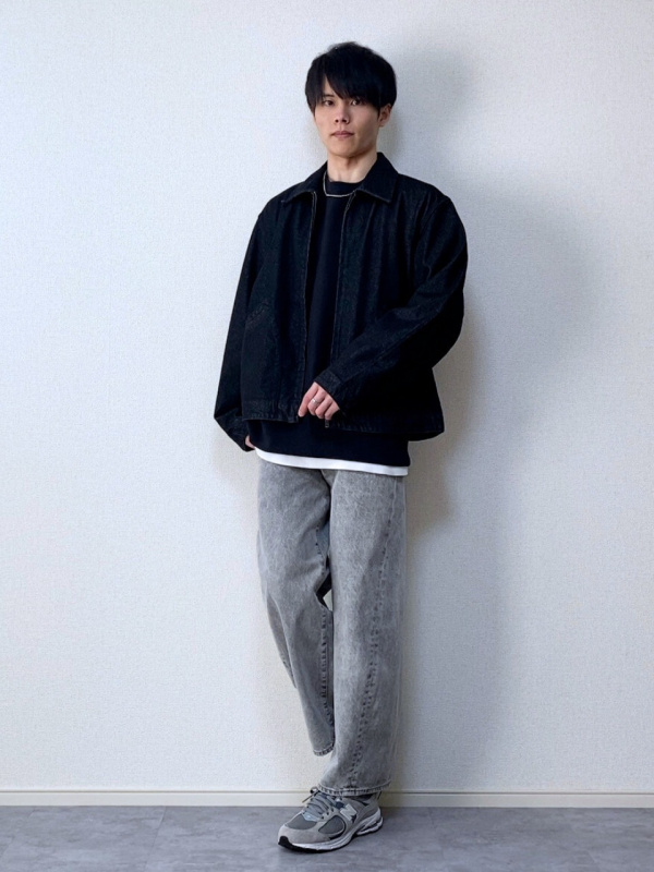 【新品】See-through Switching Tailored JKT DG2 by Diane Gilman Soft & Sleek Fit-and-Flare Denim Jacket