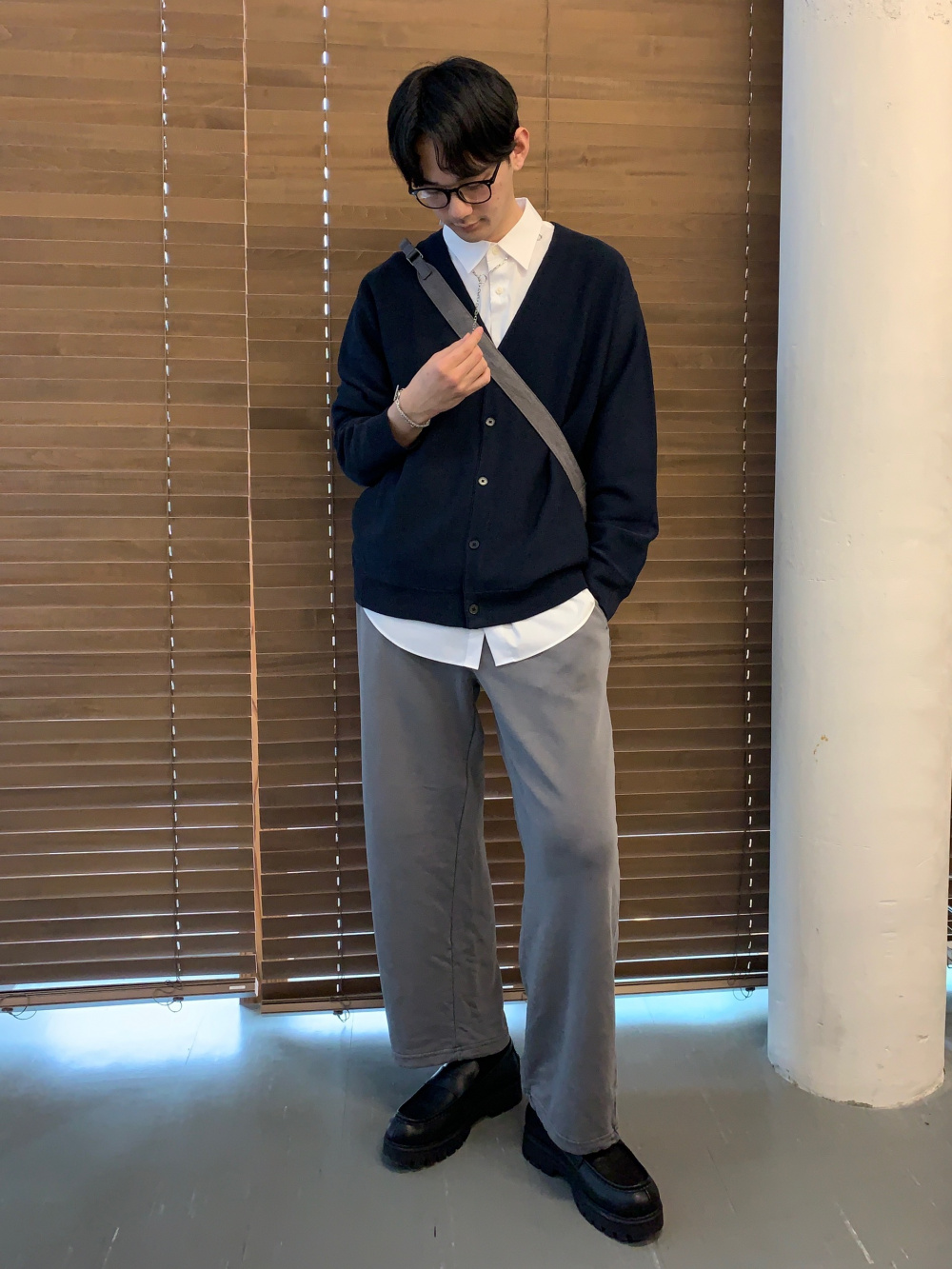 ウォッシュドスウェットワイドパンツ(セットアップ可能)、ウォッシュド