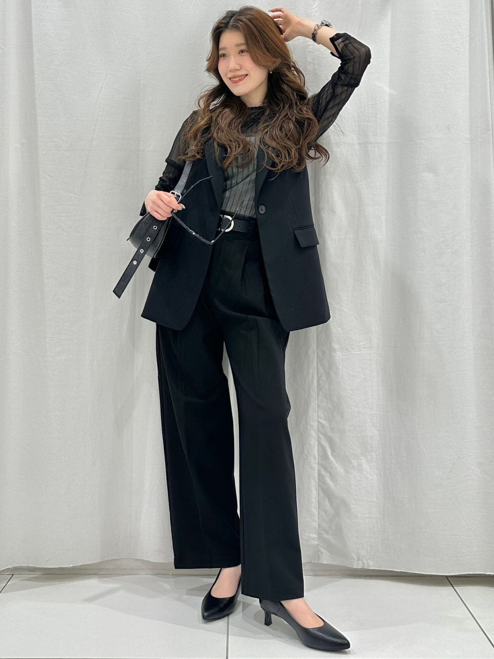 Check styling ideas for「Sheer Jacket、Bra-Feel 2Way Cropped