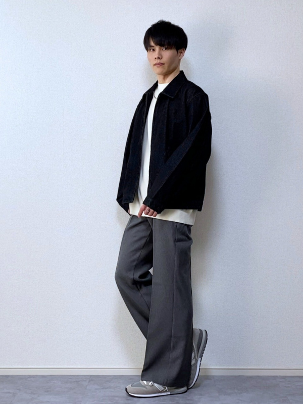 【新品】See-through Switching Tailored JKT DG2 by Diane Gilman Soft & Sleek Fit-and-Flare Denim Jacket