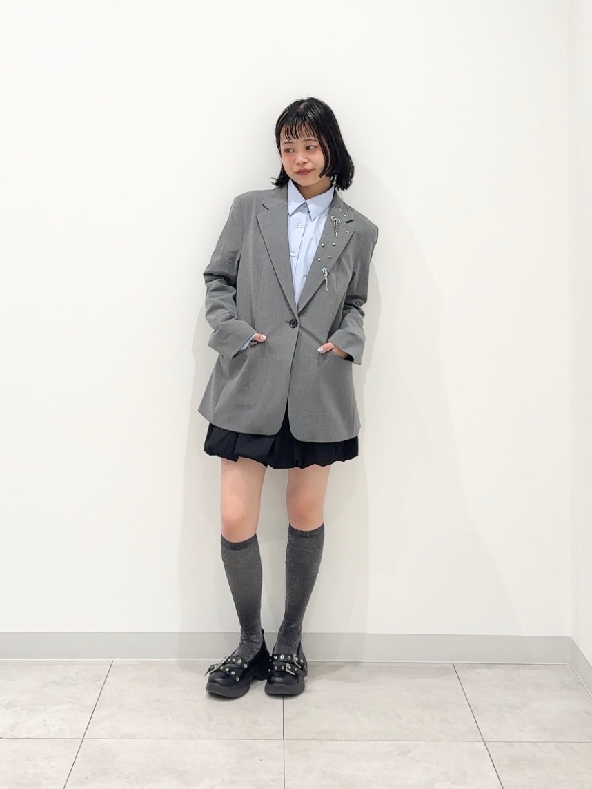新品 】rokh GU デニムブルゾン ジーユー ロク ダークグレー 3XL