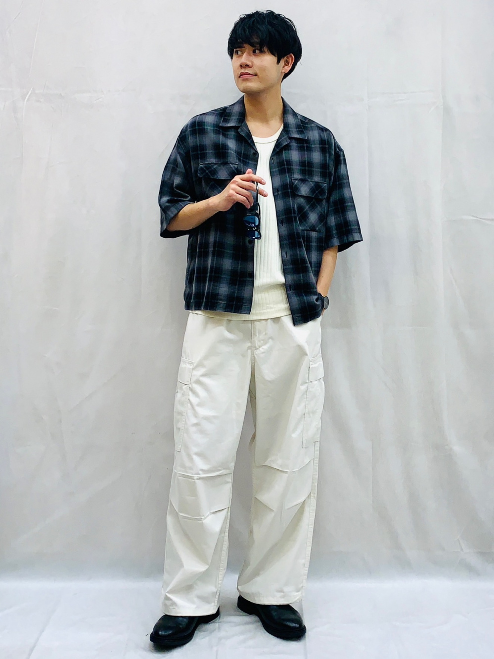 トップス yu walkers zip top -grey | KISHIDAMIKI