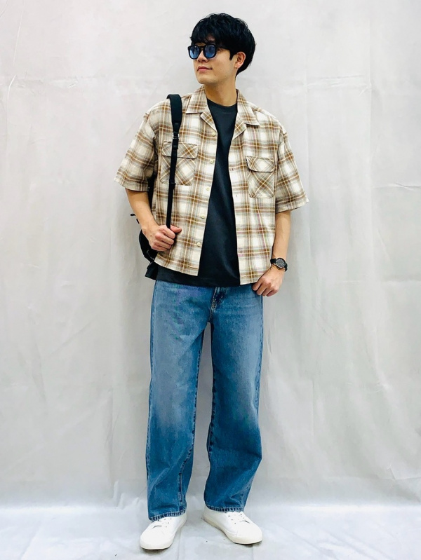 Check styling ideas for「Zip-Up Shirt、Dry Stretch Oversized