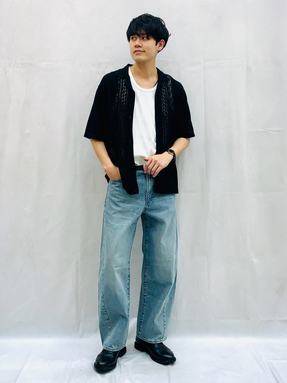 Check styling ideas for「Nylon Zip-Up Shirt | HalfSlv