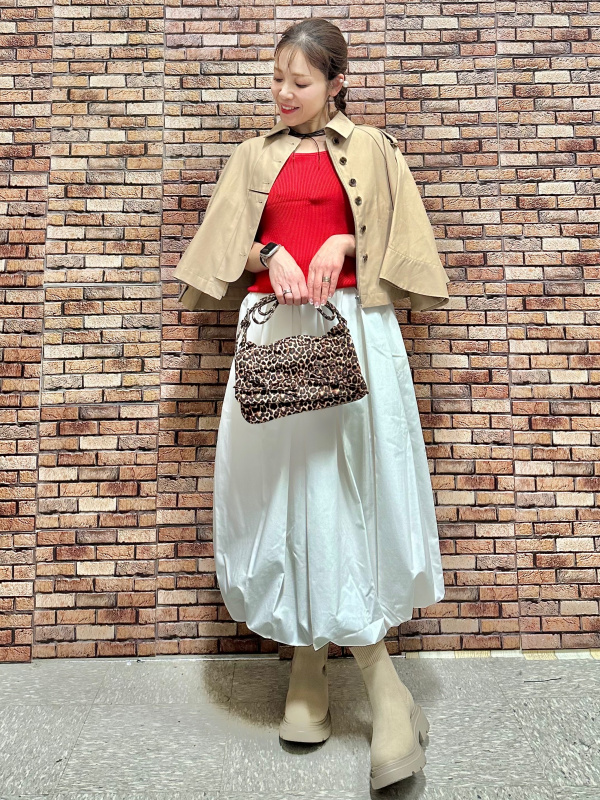 GU リブニットソックスブーツ ベージュ WOMEN L（UNIQLO、GU！秋
