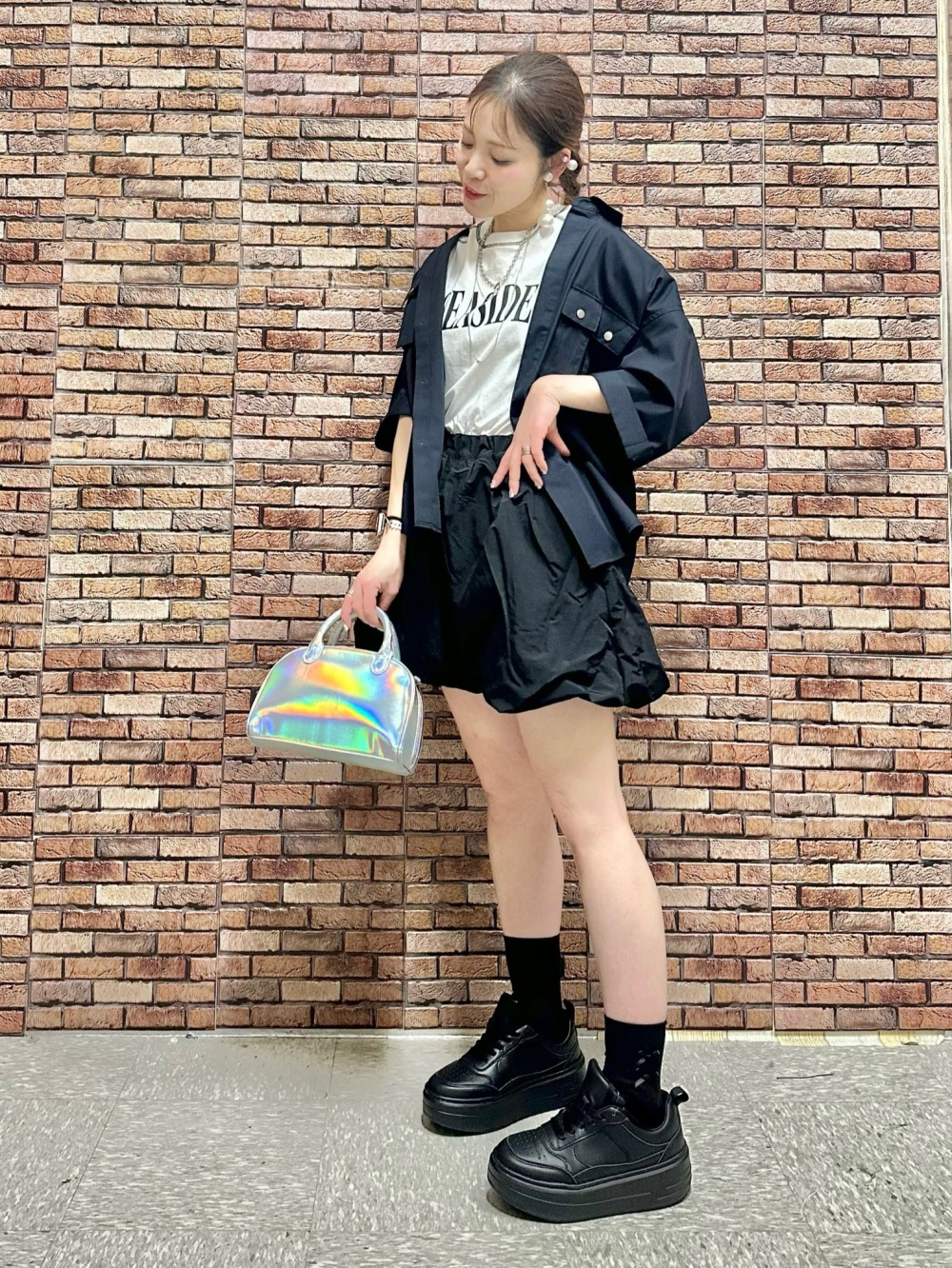 Check styling ideas for「Sheer Jacket、Bubble Hem Camisole」| GU US