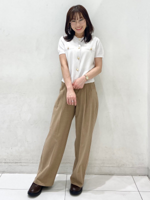 GU公式 | メタルボタンカーディガン(半袖)Q