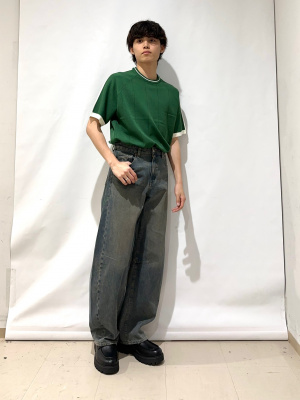 GU公式 | バレルレッグジーンズA+EC(丈長め81.0cm)(セットアップ