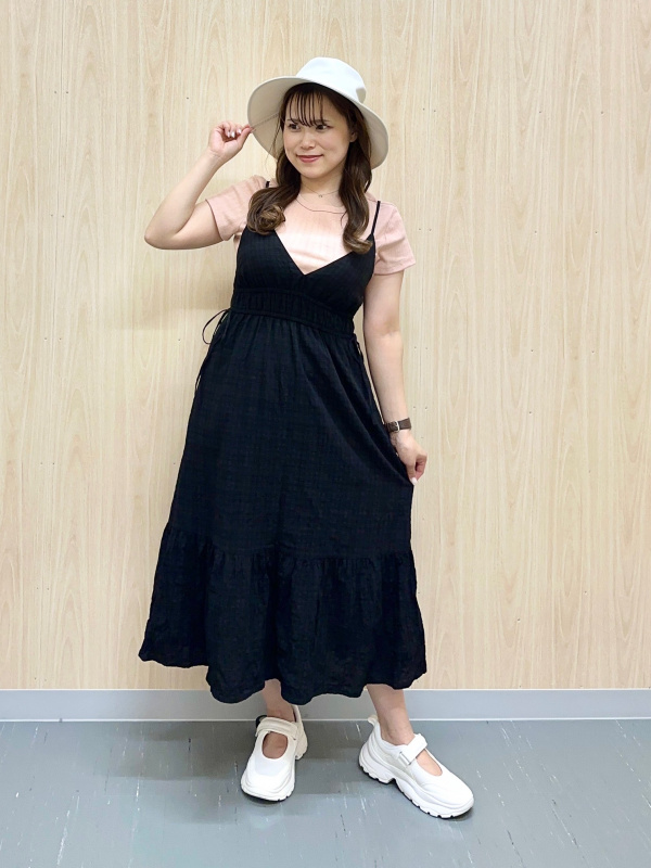 その他 ntntntntnt テクスチャーキャミソールワンピース+EC(丈短め110.0～119.0cm