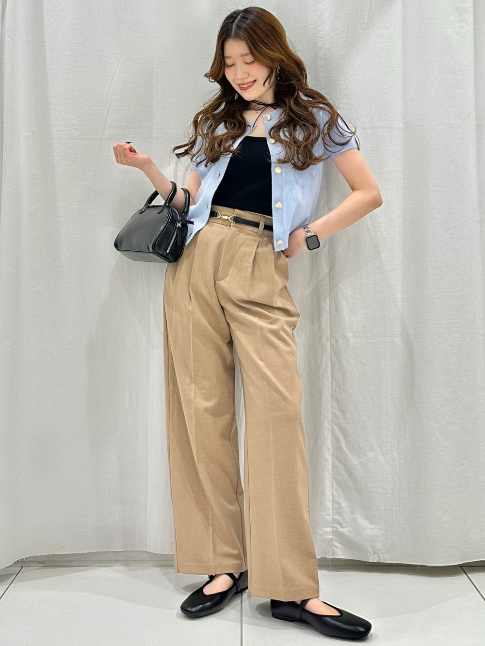 Check styling ideas for「Metal Button Cardigan | Short、Bra