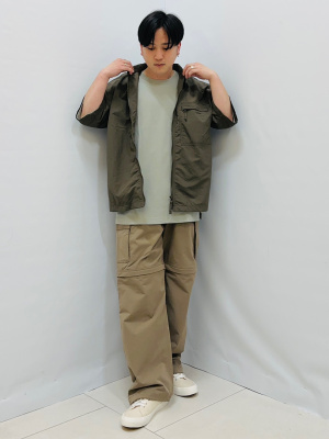 GU公式 | コンバーチブルワイドカーゴパンツ(セットアップ可能)
