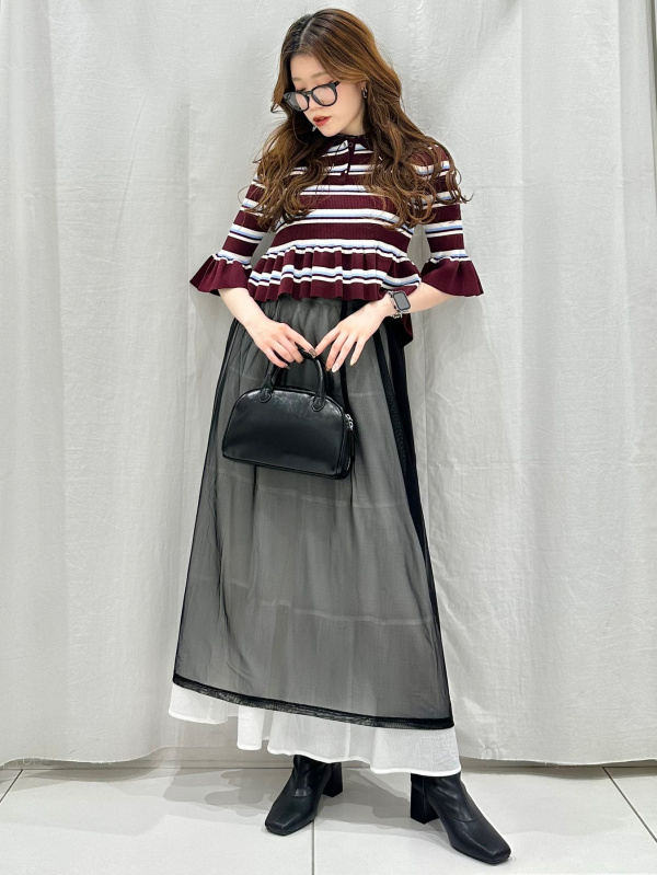 Meguページ GU公式 | ティアードマキシスカート