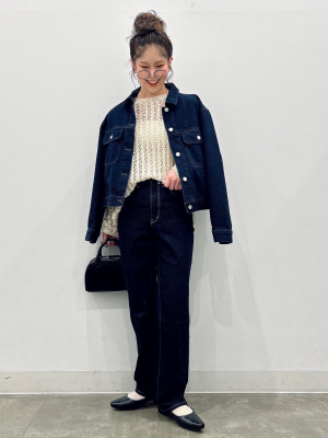 GU公式 | デニムブルゾン