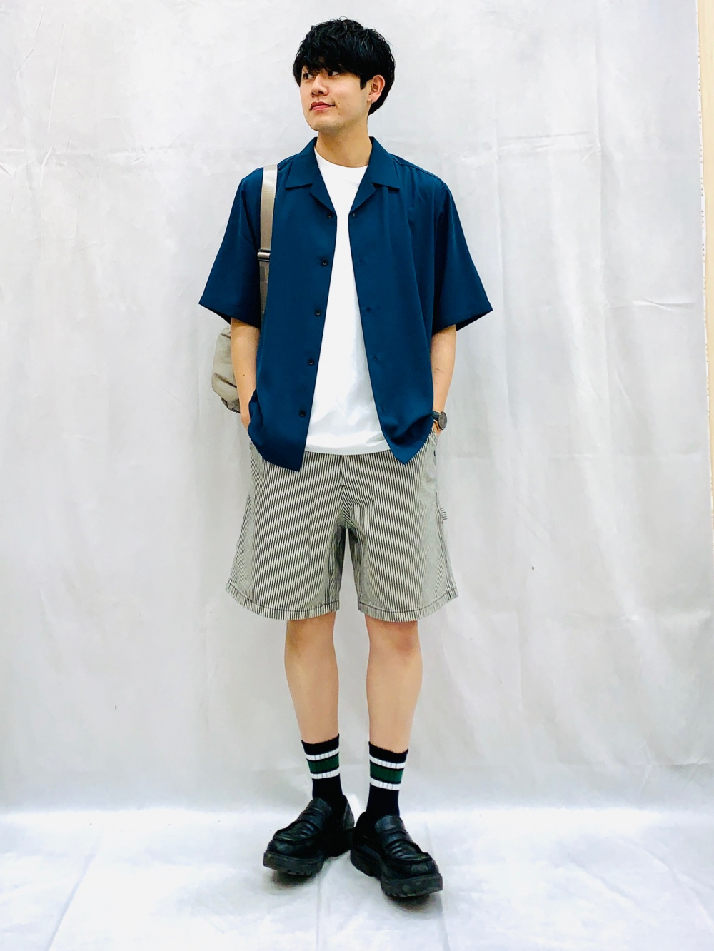 Check styling ideas for「Nylon Zip-Up Shirt | HalfSlv