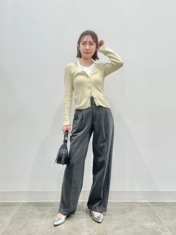 UVカットVネックカーディガンZ+E（レディース）の着用コーディネート