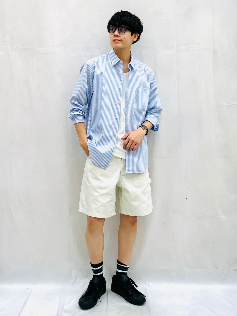 Check styling ideas for「Nylon Zip-Up Shirt | HalfSlv、Ribbed Tank
