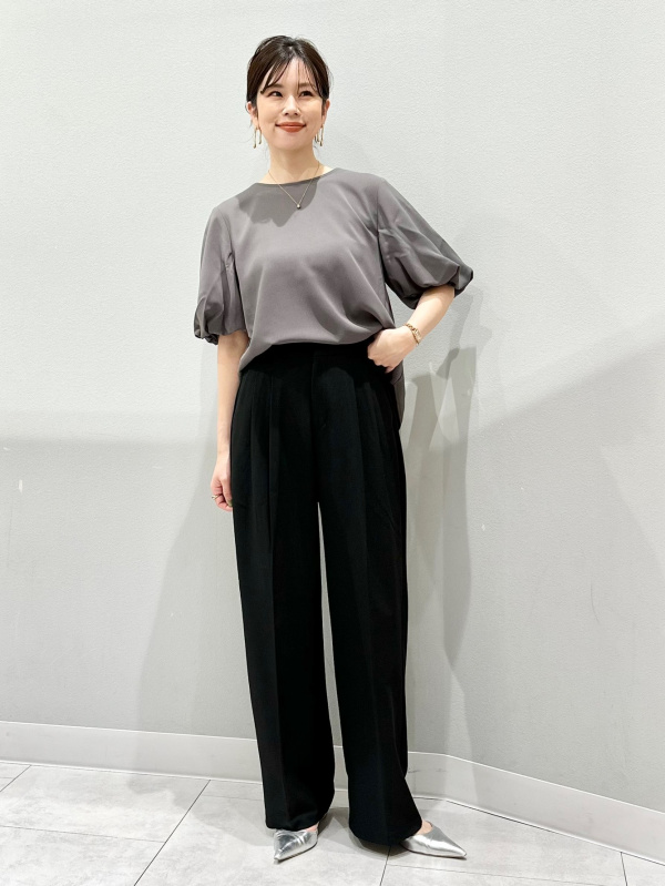 専用008 GU公式 | タックワイドパンツ+OS(米国仕様)