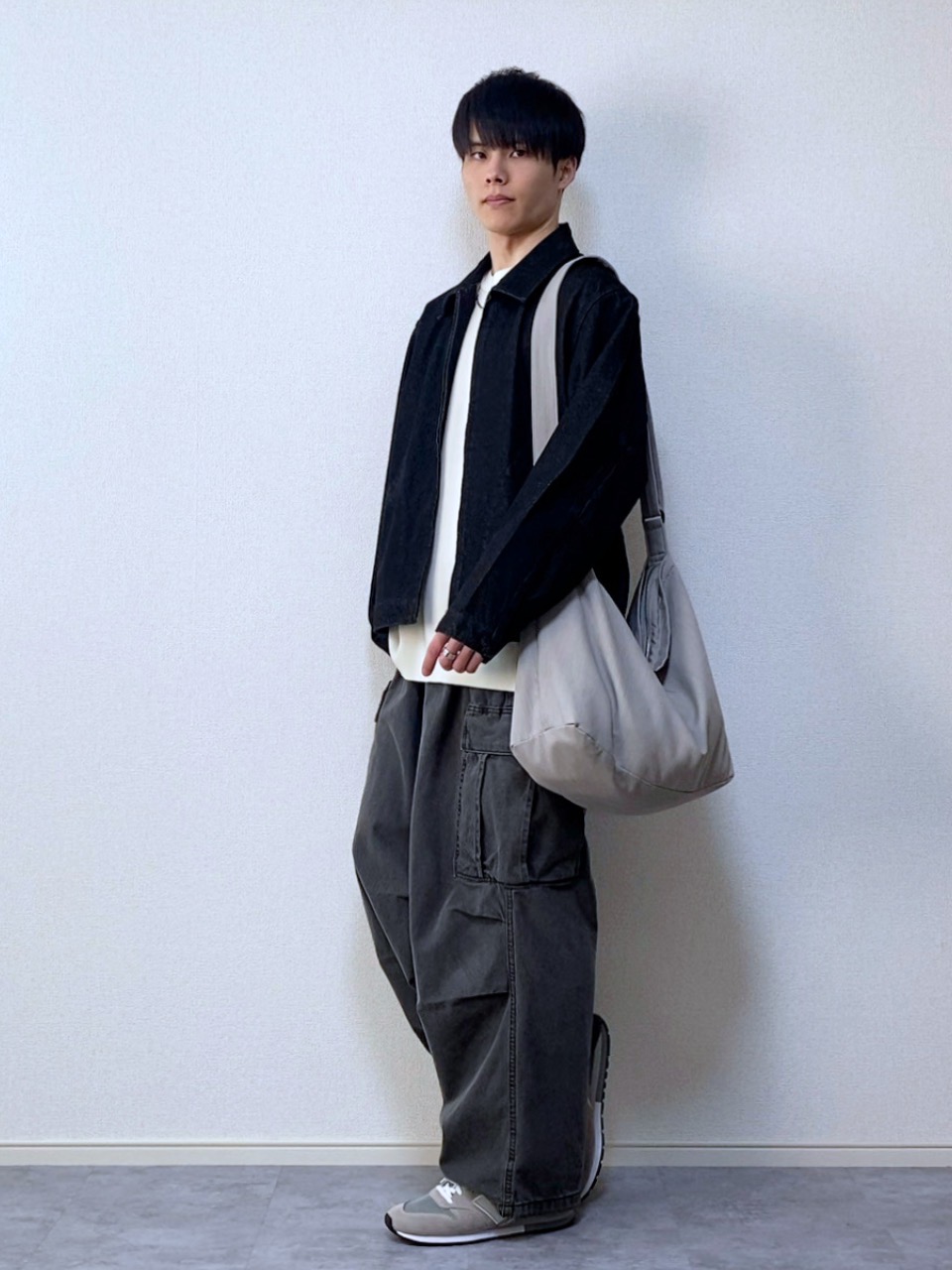 Check styling ideas for「Half-Zip Jacket、Soft Cottoncrew Neck T