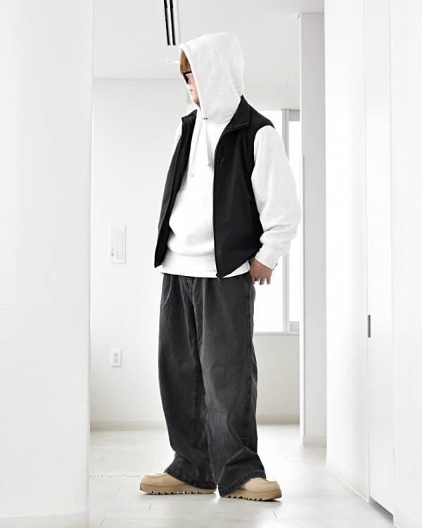 スーパーバギーデニムスラックス(丈標準70～74cm)（メンズ）の