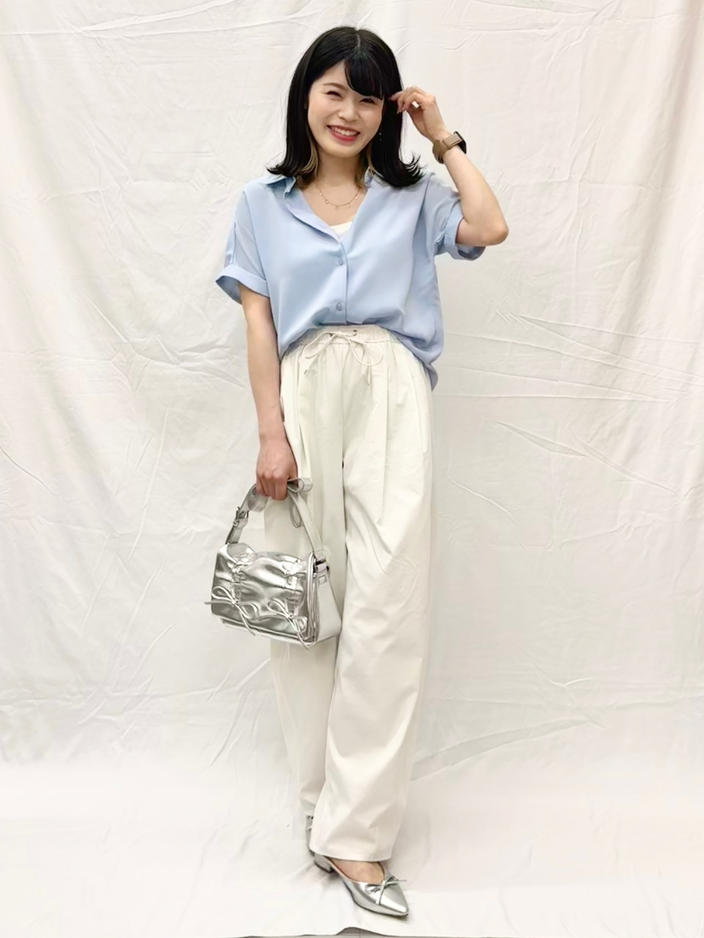 Beads Ribbon Ring 5-Pack、Draped Wide Pants/Z+EC」| GU的穿搭理念