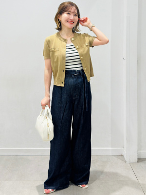 タイムサービス値引中❗️ココスヤシ特大　耐寒性　耐陰性　耐暑性 GU公式 | メタルボタンカーディガン(半袖)Q