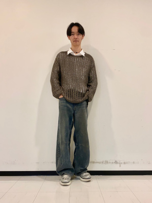 GU公式 | バレルレッグジーンズA+EC(丈長め81.0cm)(セットアップ