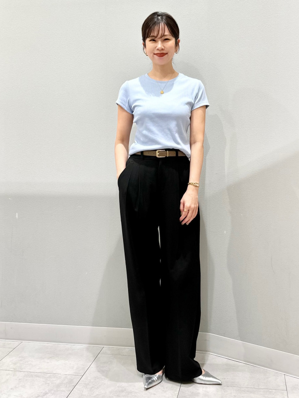 【石原タイコ】 GU公式 | タックワイドパンツ+OS(米国仕様)