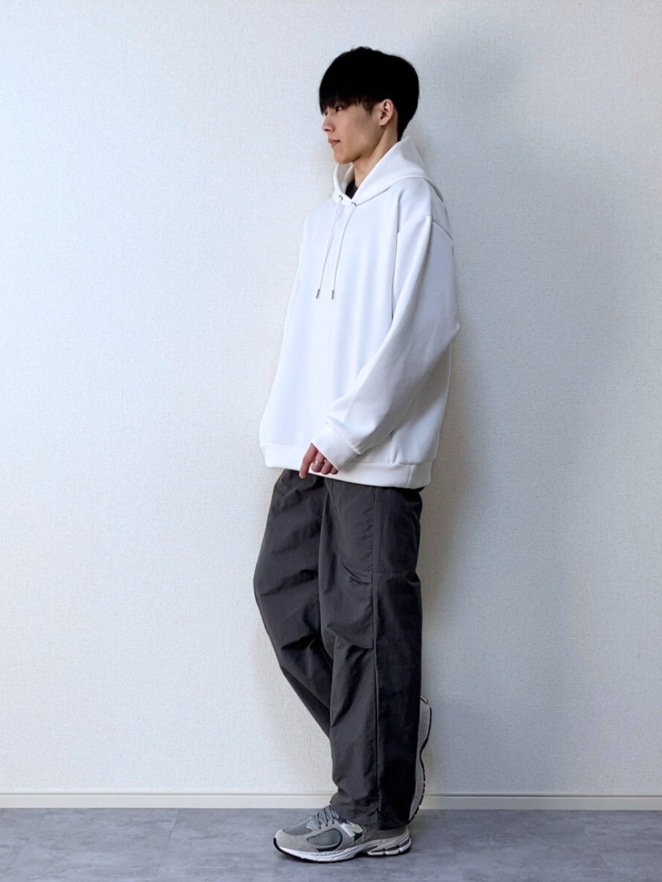 トップス gnu Check styling ideas for「Zip-Up Shirt、Dry Ponte T-Shirt