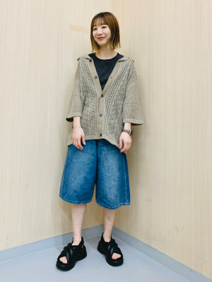 GU公式 | ウォッシャブルメッシュニットシャツ(5分袖)(ユニセックス)
