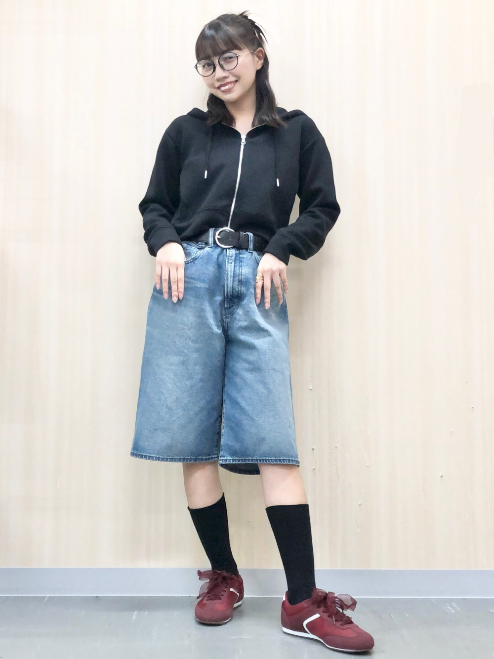 Check styling ideas for「Textured Open Collar Checked Shirt