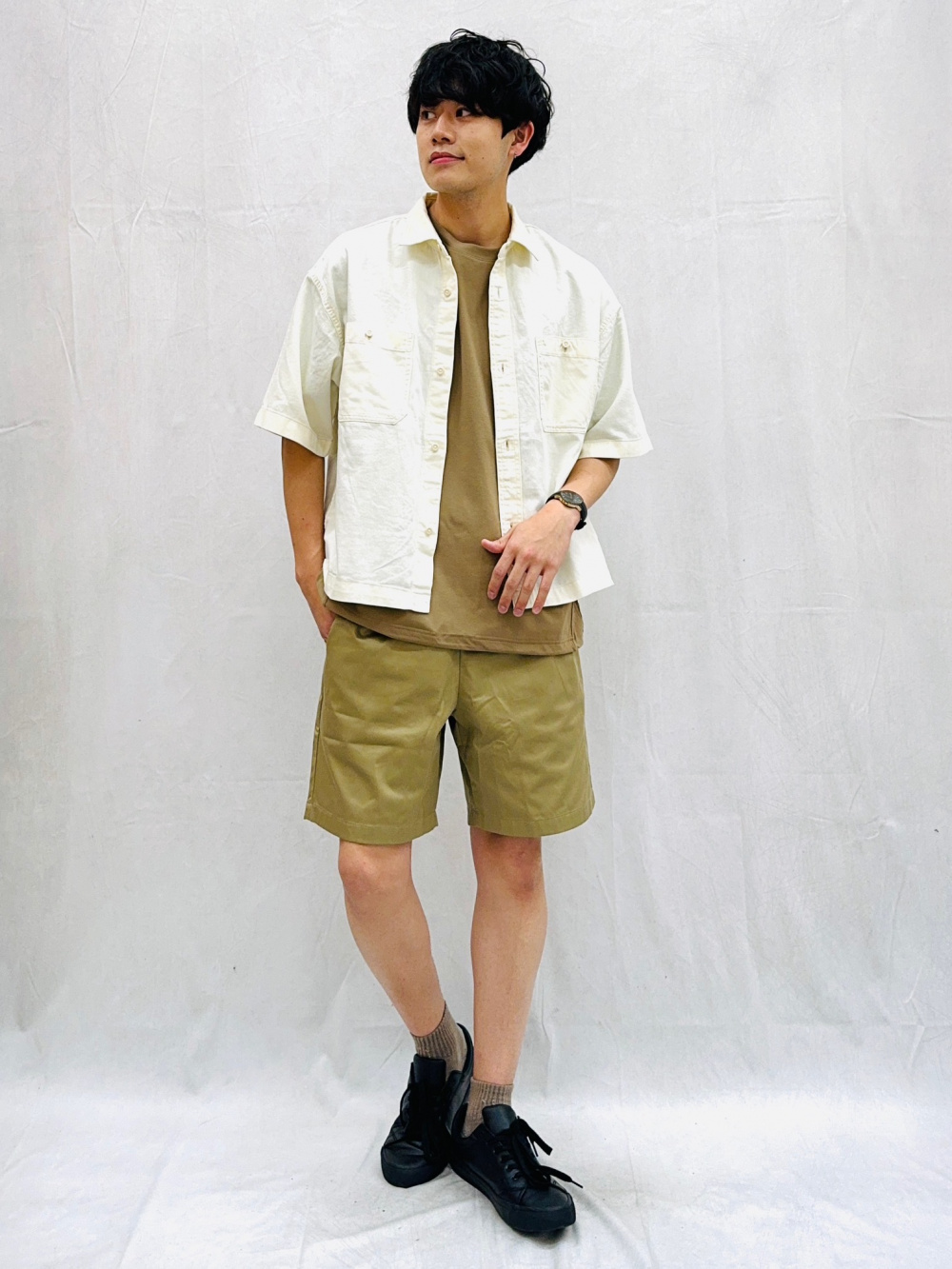 Check styling ideas for「Zip-Up Shirt、Dry Stretch Oversized
