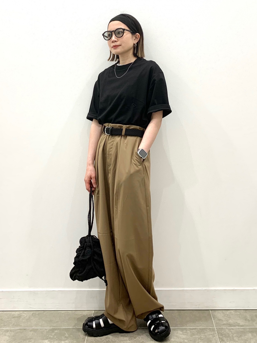 【 開梱 設置?無料 】 rokh（ロク）/ ボリュームスリーブTシャツ トップス