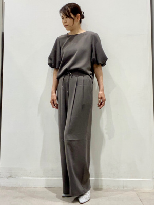 GU公式 | バブルスリーブブラウス(5分袖)Z