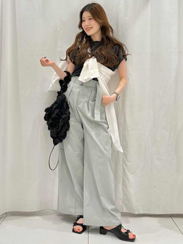Belted Wide Pants(Women's) outfit ideas| GU US