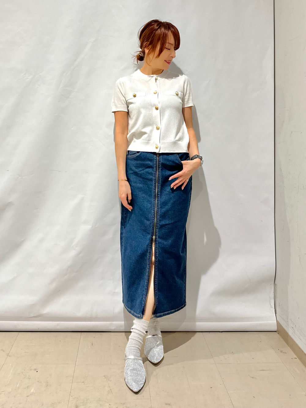 Soft Ribbed Crew Neck T-Shirt/L、Bubble Hem Camisole」| GU的