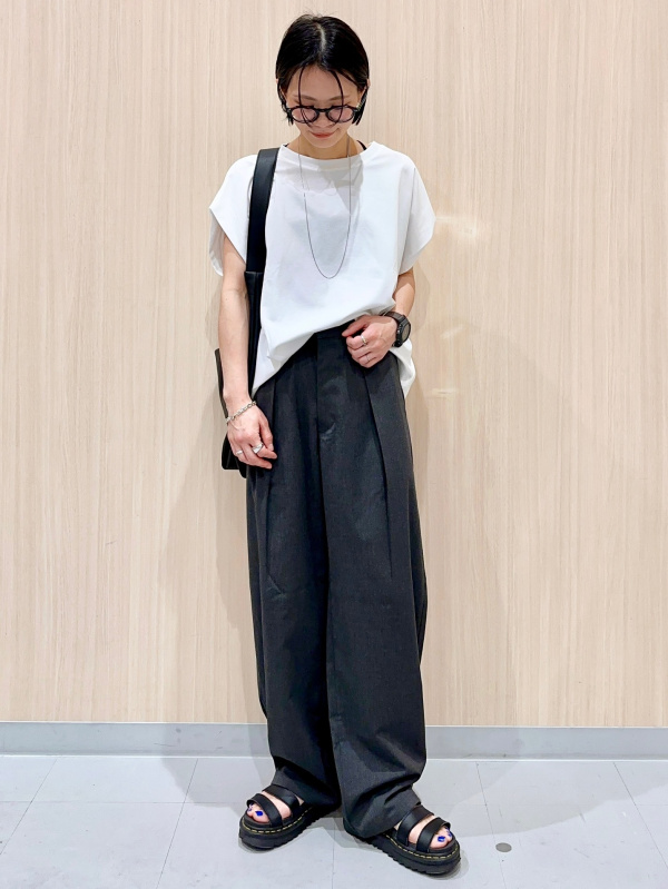 リブT、バレルレッグスラックス(丈標準70.0～74.0cm)のコーディネート
