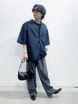 GU公式 | バレルレッグスラックス(柄)