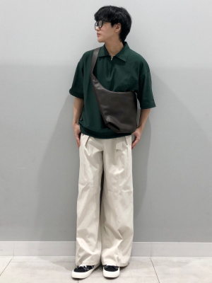 特別価格 GU公式 | ベルテッドワイドパンツ(丈標準70.0～74.0cm) パンツ