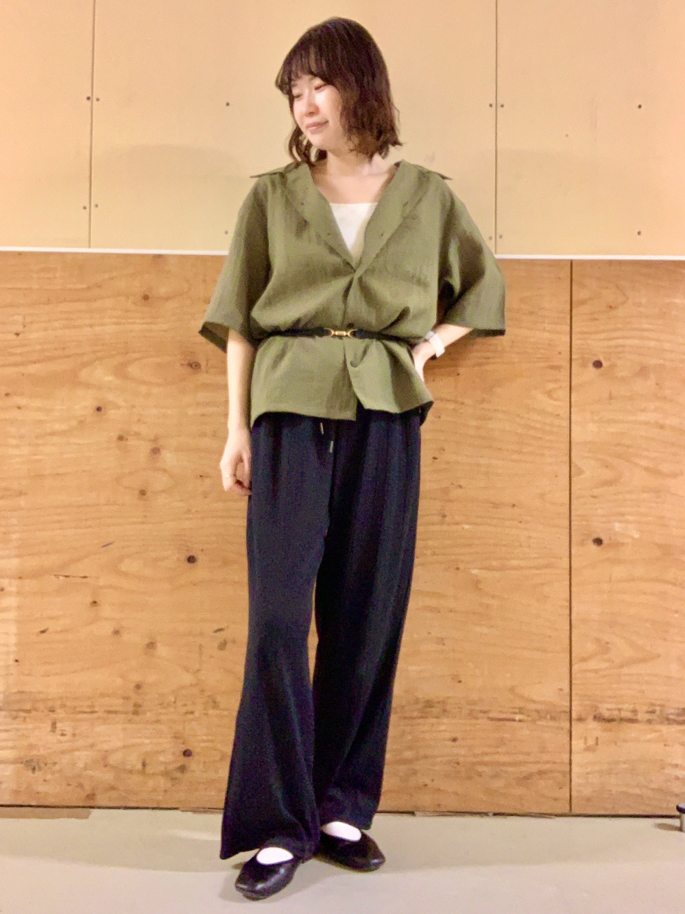 user_bページ Textured Shirt/HalfSlv、Reversible Bit Belt」| GU的穿搭理念
