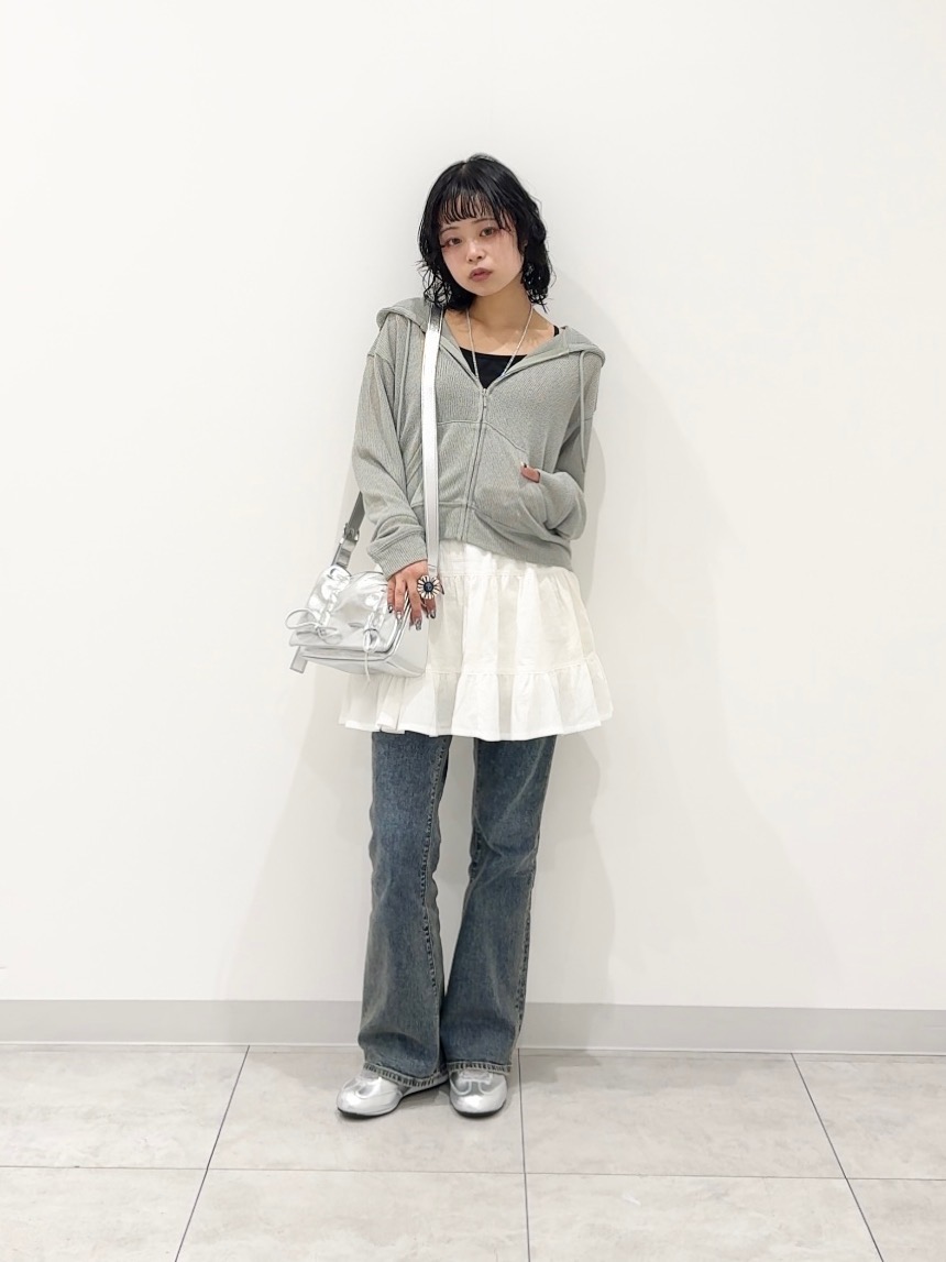 デニムフーディブルゾンNT+E、コンバーチブルワイドカーゴパンツ」の